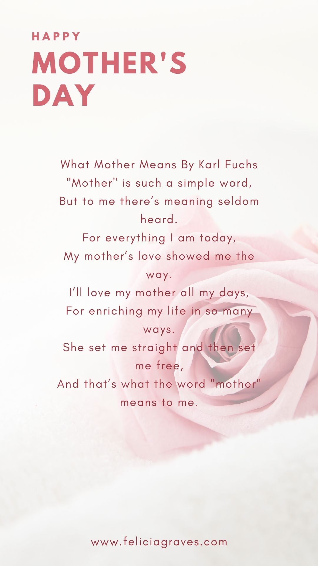 Mothers Love Poem