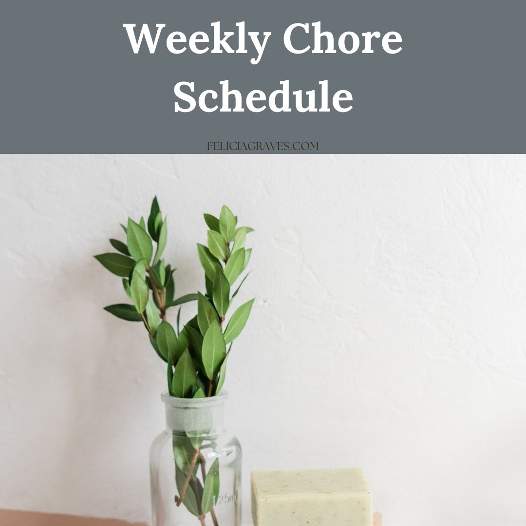 weekly chore schedule