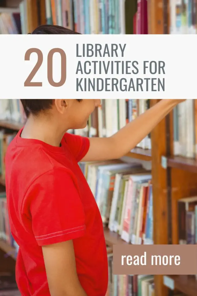 kindergarten activities in the library